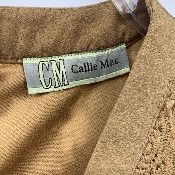 Callie Mac Lace Brown Sleeveless Dress Small - Picture 4 of 7